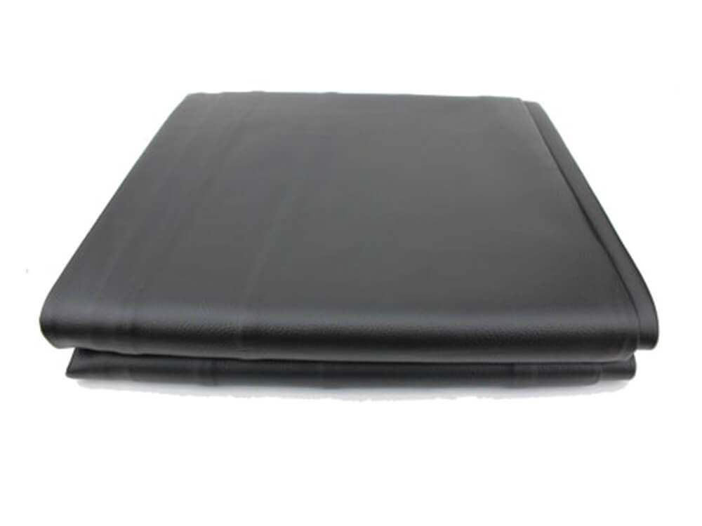 Black pool table cover