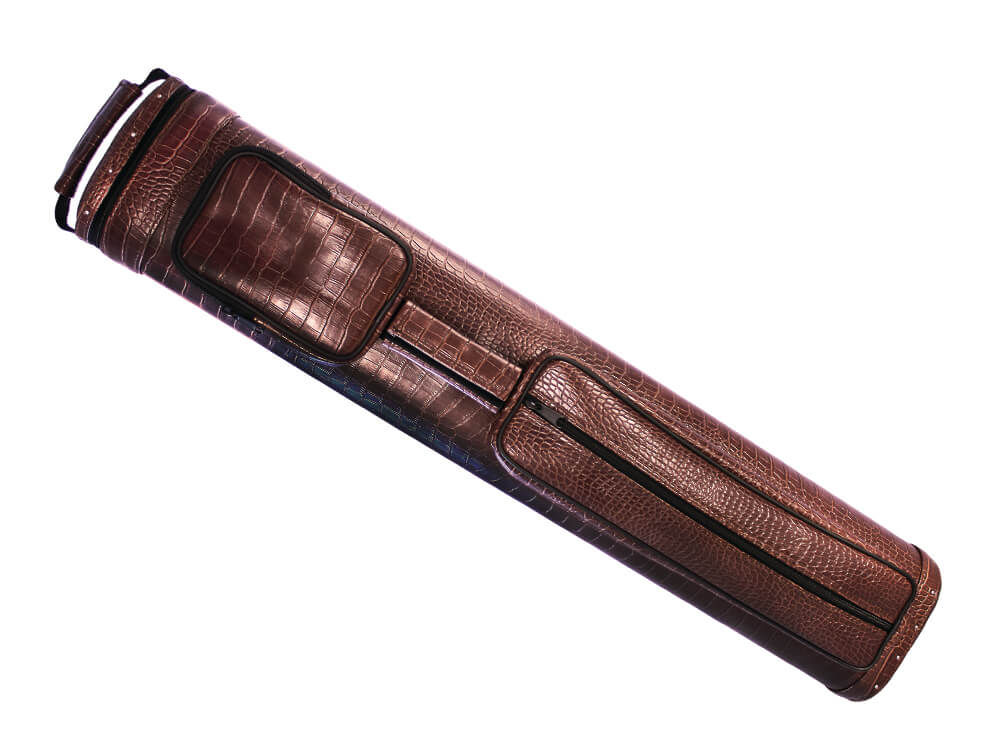 crocodale embossed pool cue case