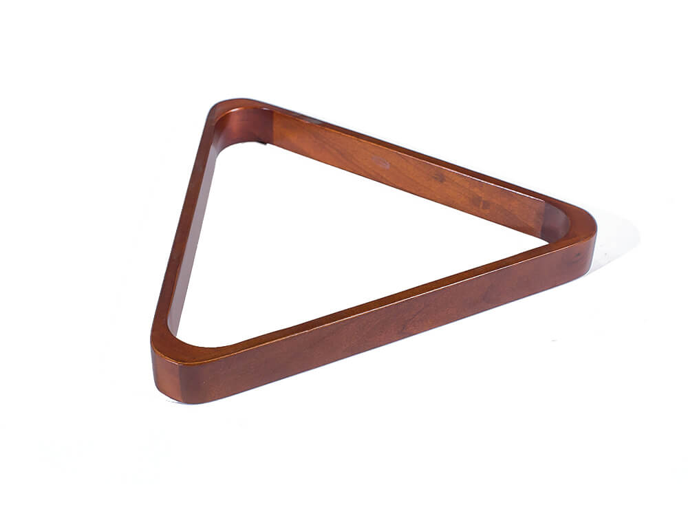Doweled 8-ball pool rack in Chestnut