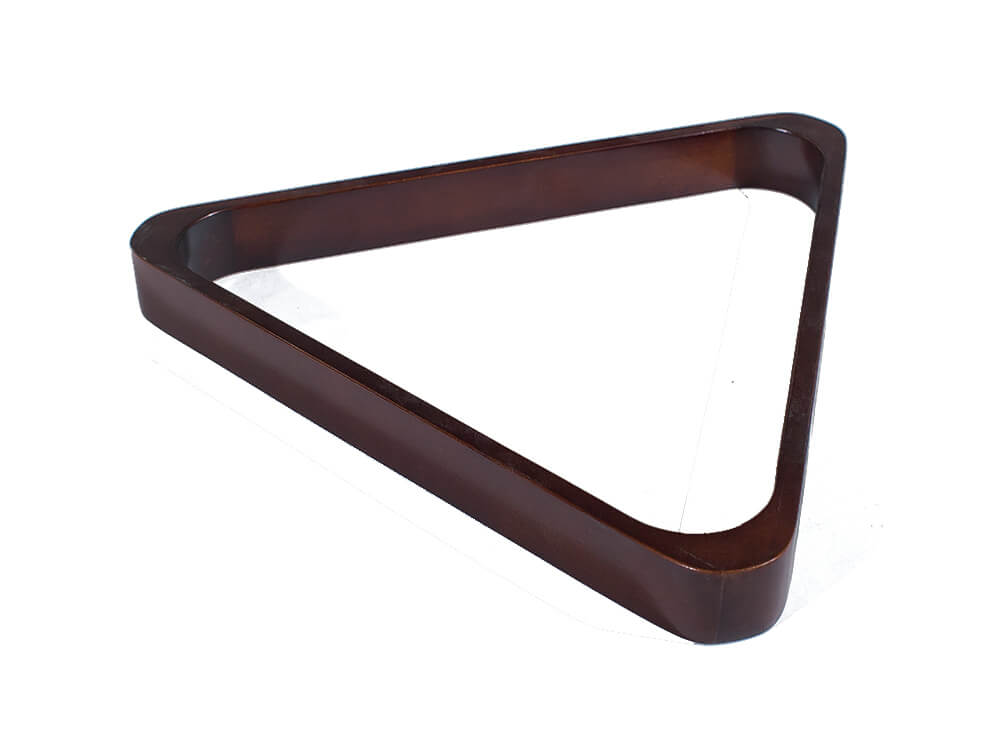 Doweled 8-ball pool rack in Espresso