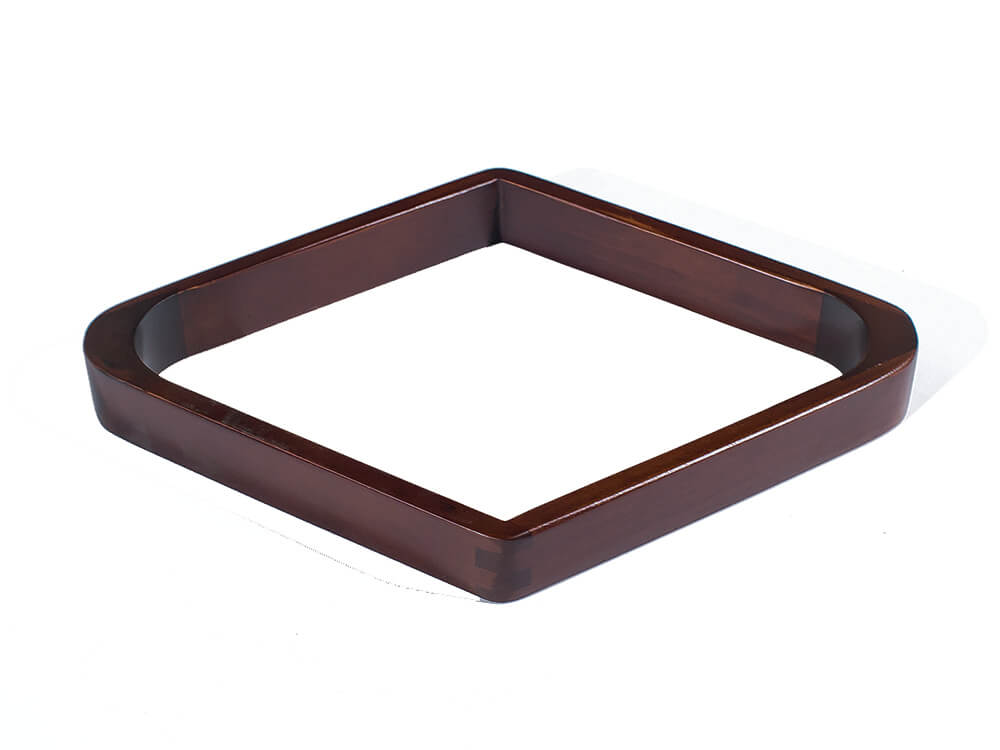 Doweled 8-ball pool rack in Espresso
