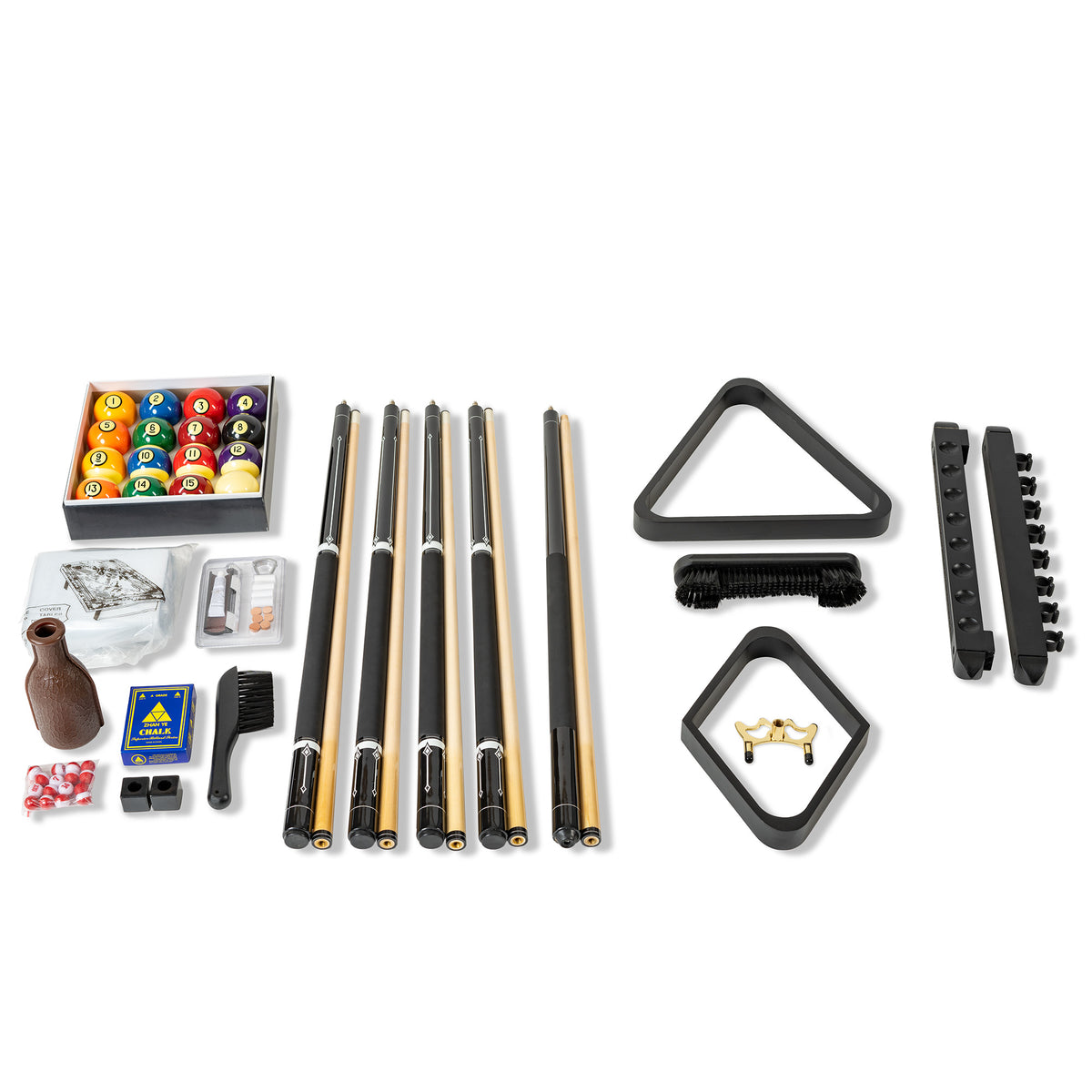 Pool table accessories kit