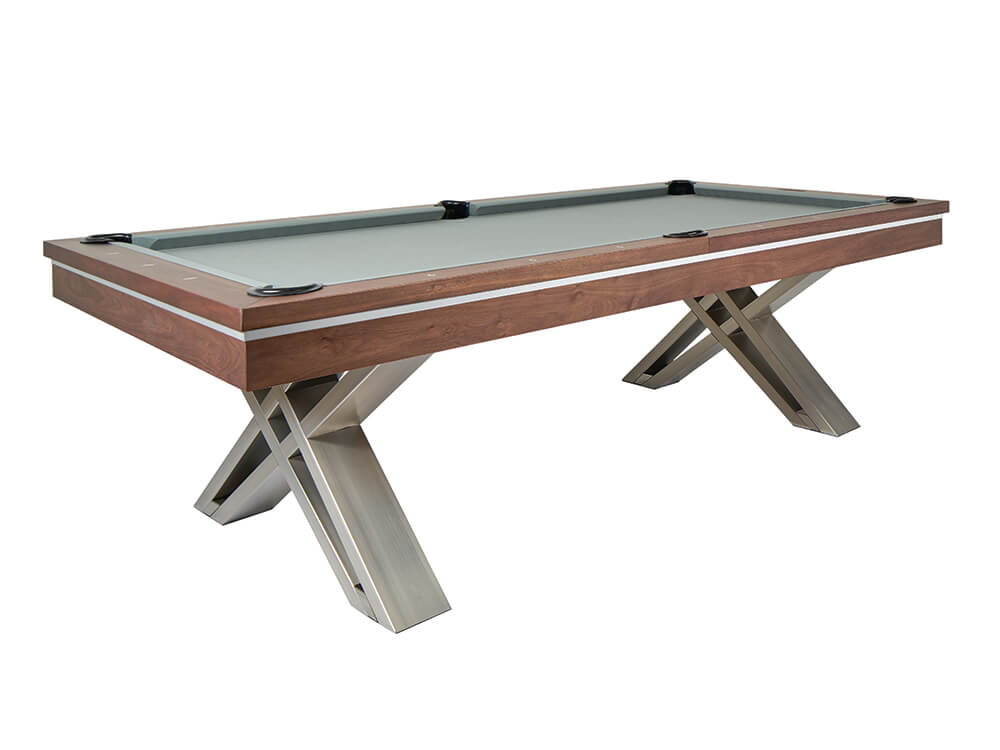 Pierce pool table in walnut