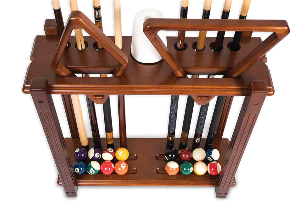 Straight floor rack with components