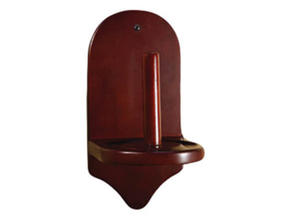 Wall mounted pool chalk holder in Mahogany