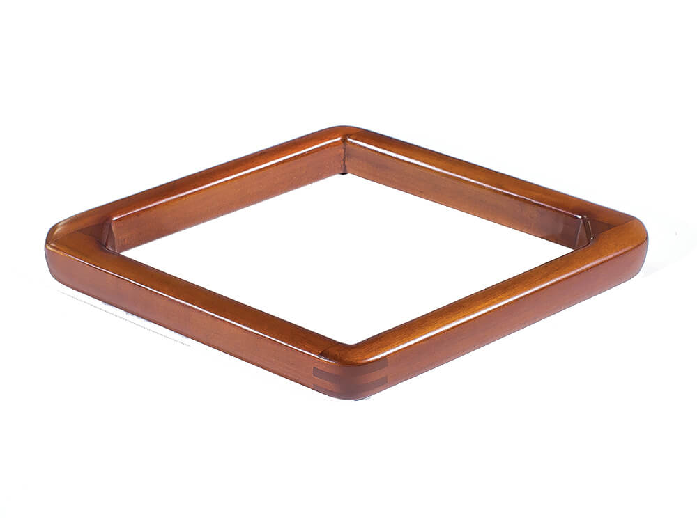 Bullnose Wooden 9-Ball pool Rack in Chestnut