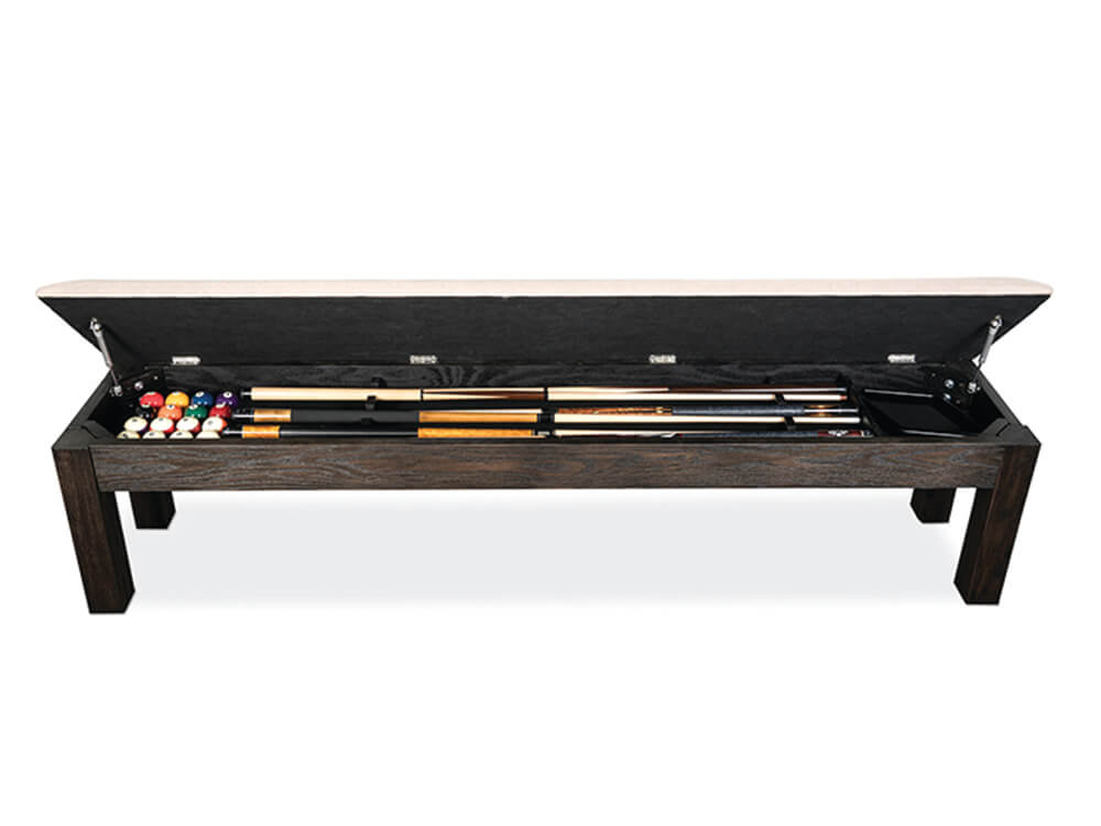 Charcoal brown bench