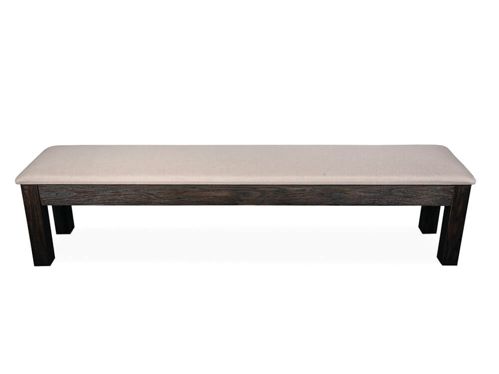 Charcoal brown bench