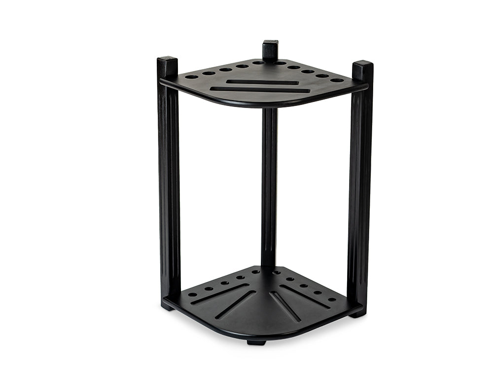 corner pool cue storage rack