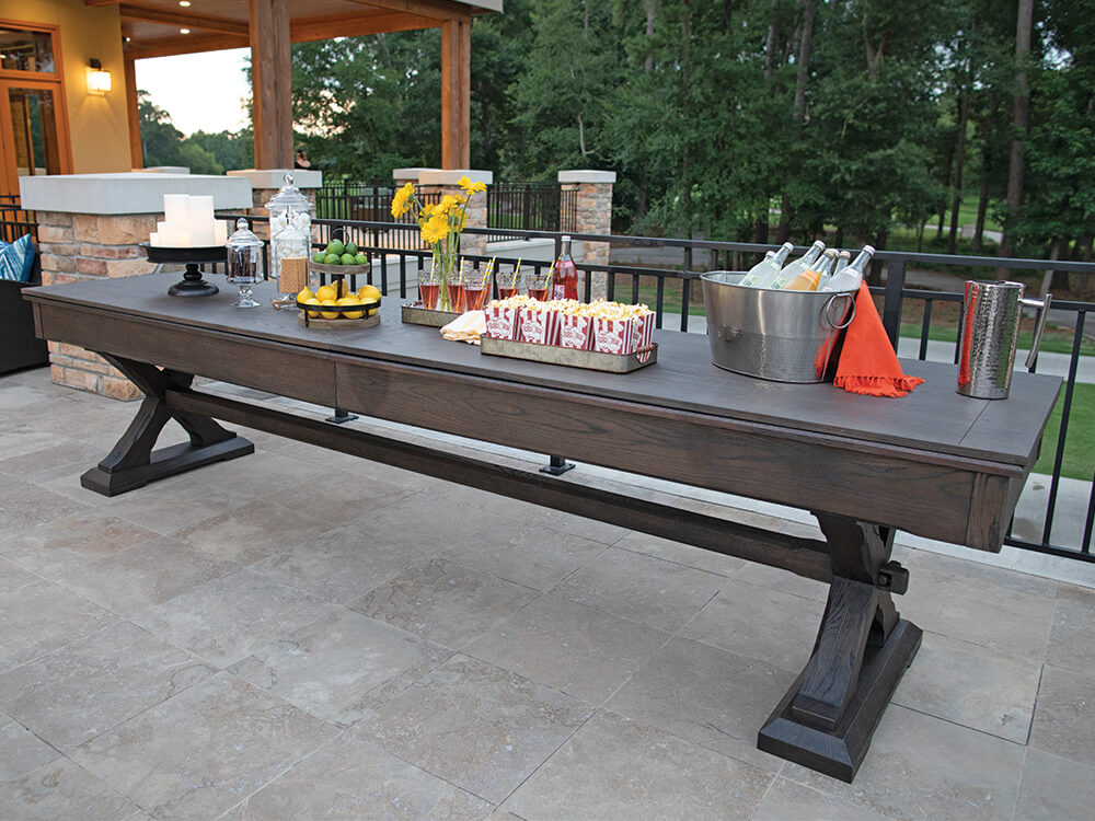 convertible table and shuffleboard
