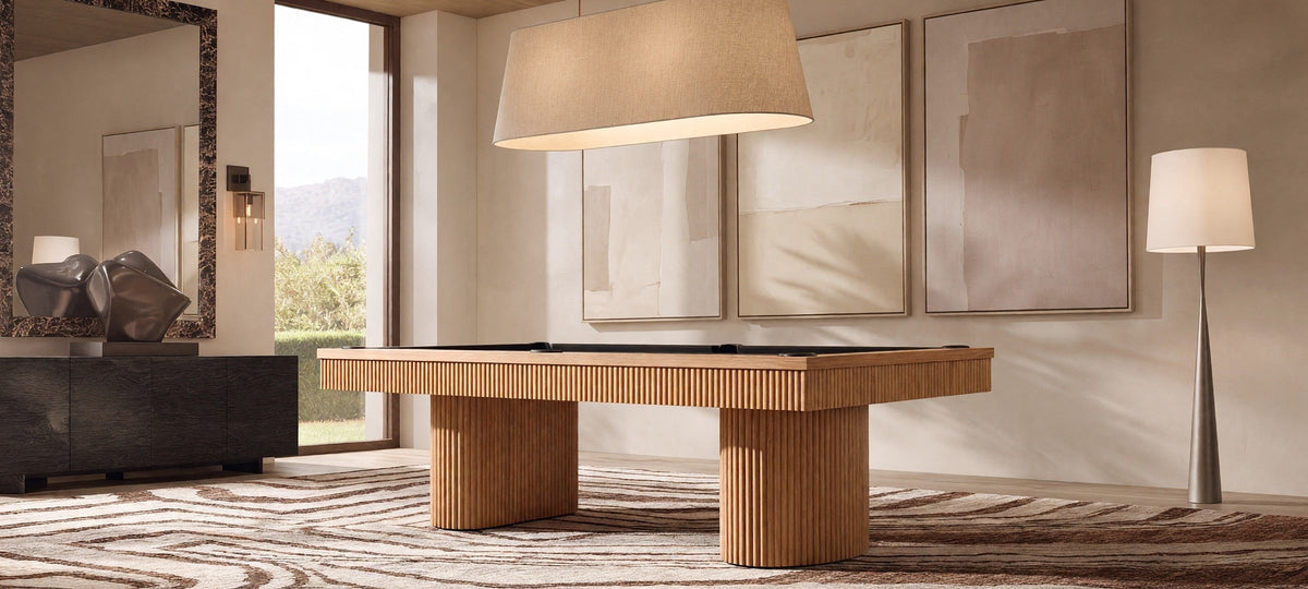 Washington billiard table in a living room