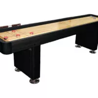 Shuffleboard table in black
