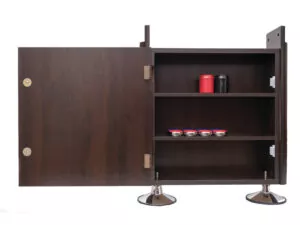 shuffleboard with cabinet storage
