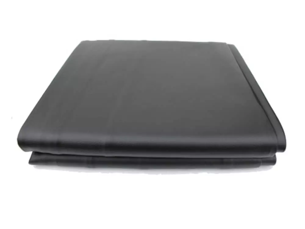 Black pool table cover