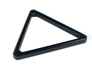 Bullnose 8-ball pool rack in Black