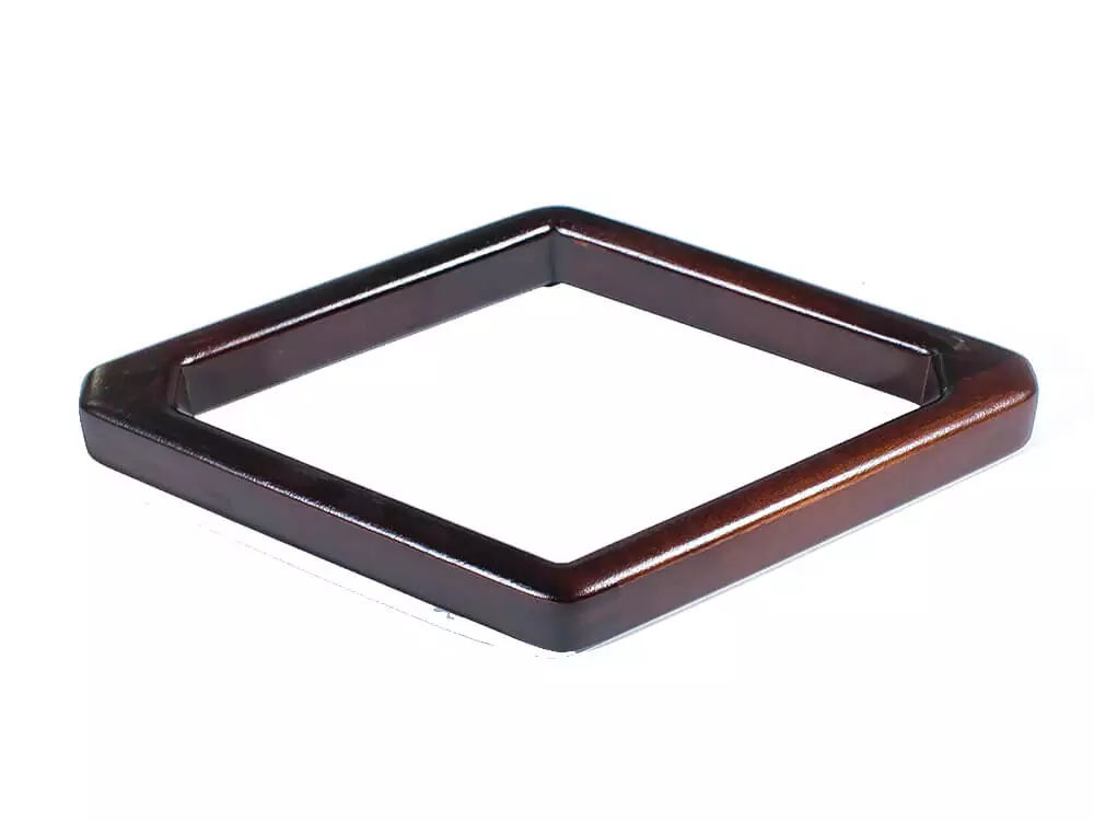 Bullnose Wooden 9-Ball pool Rack in espresso