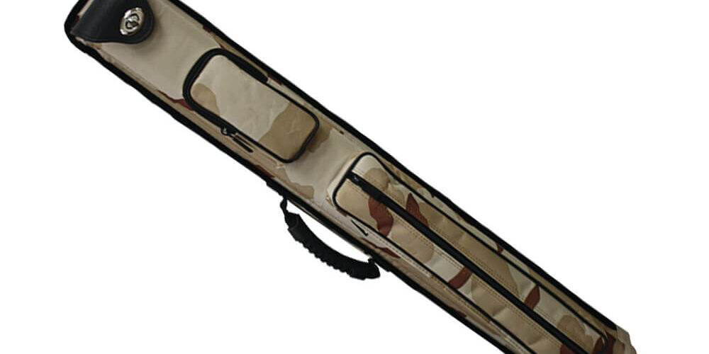 Camouflage Cue Case_Khaki_CP24KH-comp Camouflage Durable Pool Cue case on white background