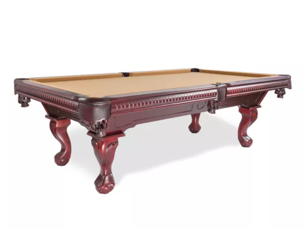 pool table in mocha