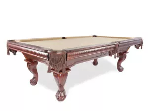 pool table in mocha