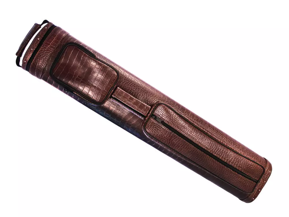 crocodale embossed pool cue case 
