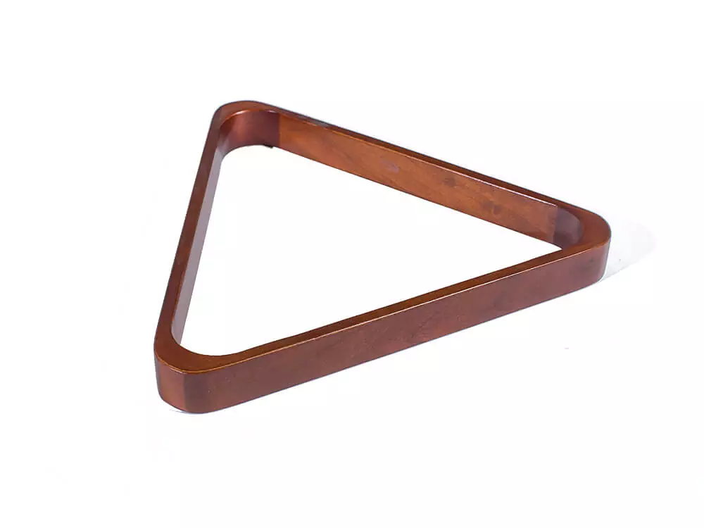 Doweled 8-ball pool rack in Chestnut