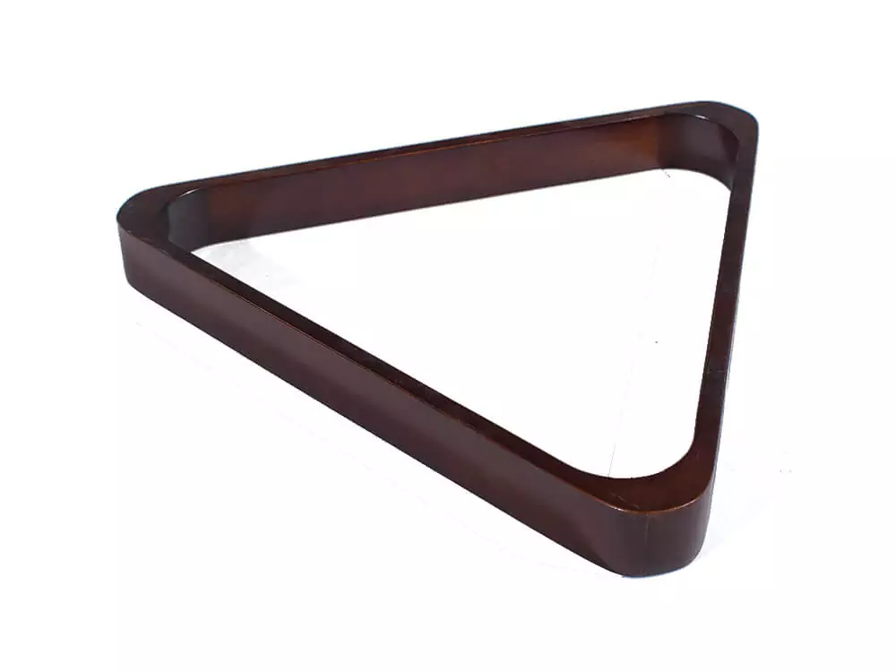 Doweled 8-ball pool rack in Espresso