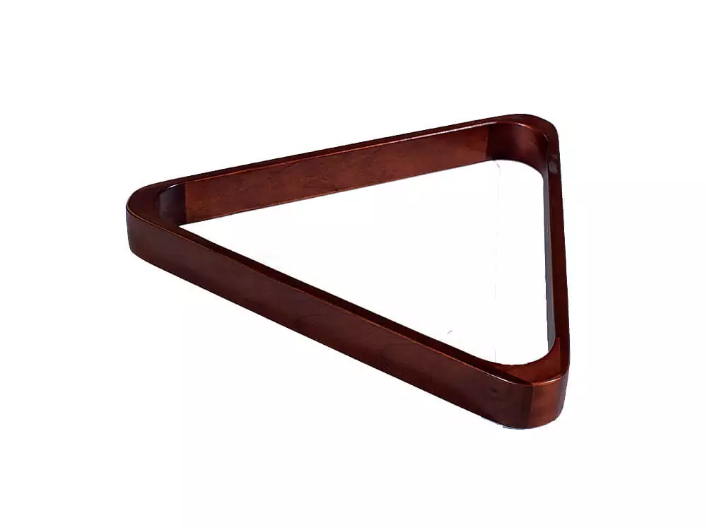 Doweled 8-ball pool rack in Mahogany