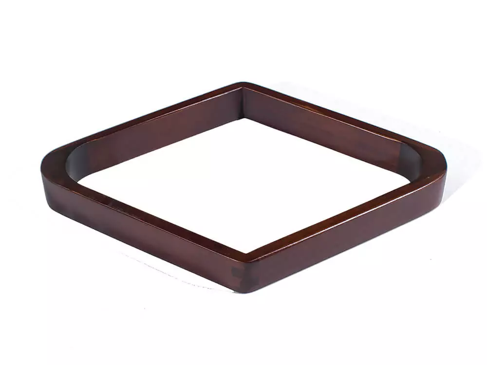 Doweled 8-ball pool rack in Espresso