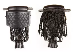 Leather Fringe And Shield Pool Pockets