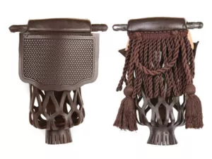 Leather fringe or shield pool pockets