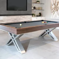 Pierce pool table room setting