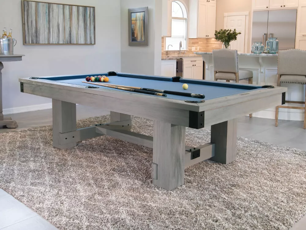 Silveton pool table room setting