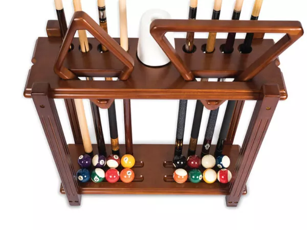 Straight floor rack with components