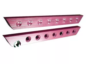 Two-piece Wooden pool cue wall rack Mahogany