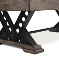 Vienna shuffleboard leg close up