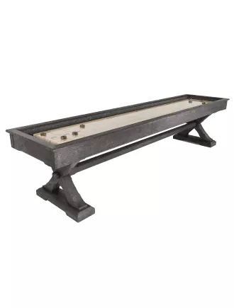 Shuffleboard table in dark brown
