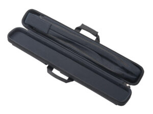 Side open pool cue case with two pockets
