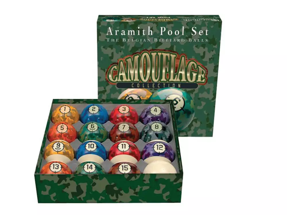 Camouflage collection pool Ball set