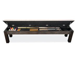 Charcoal brown bench