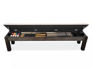 Charcoal brown bench