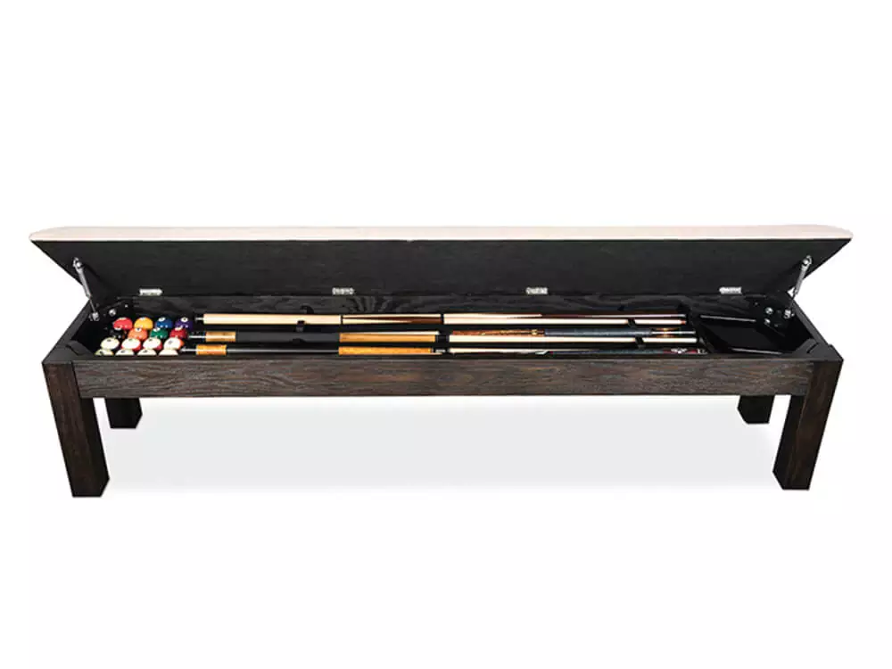 Charcoal brown bench