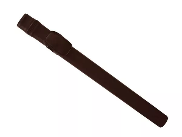 Oval pool Cue Case in dark brown
