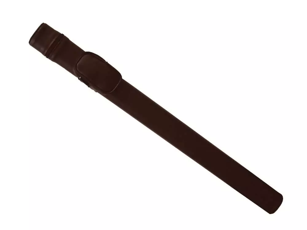 Oval pool Cue Case in dark brown