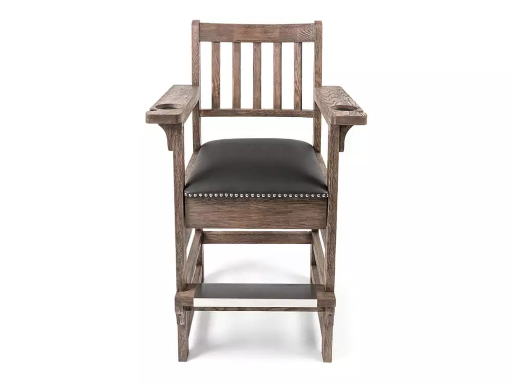 Weathered Oak Spec Chair with closed drawer comp pool spectator chair