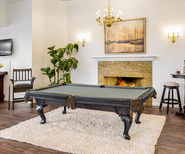 cleveland collection pool table in room setting