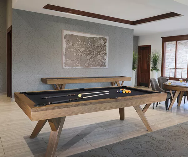 modern style pool table