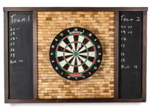 Dart Barkboard with wine cork