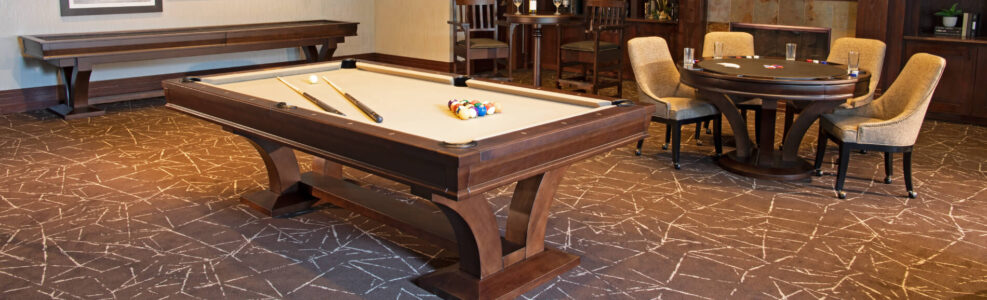 Hamilton pool Table, poker table and shuffleboard