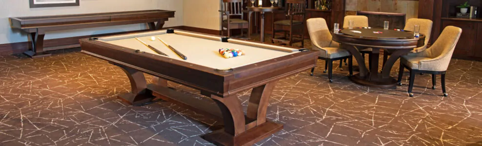Hamilton pool Table, poker table and shuffleboard