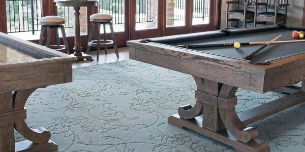 Conversion Top Game Tables | Carmel Collection pool Table, shuffleboard and bar table with chairs